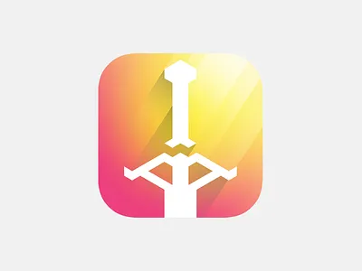 Leg•end•dar•y Icon game hexel ios kingdom knight legend legendary light pixel puzzle ray sword