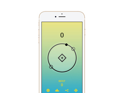 Just Orbit app circle colour dot game gradient ios iphone minimalist orbit shapes ui