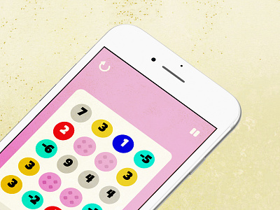equal bubble digit dot games iphone minimalist numbers puzzle simple texture ui
