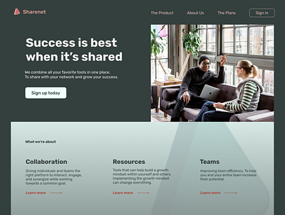 Sharenet Website Design branding design ui ux web