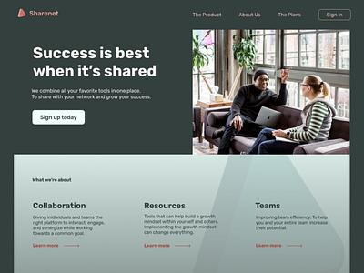 Sharenet Website Design