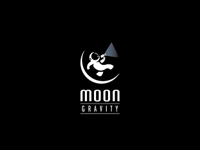 moon gravity branding design flat graphicdesign illustration illustrator logo logodesign minimal vector