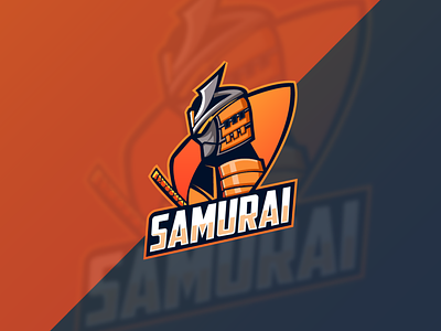 Samurai Mascot graphic design illustrations illustrator logo logo design samurai simple logo vector