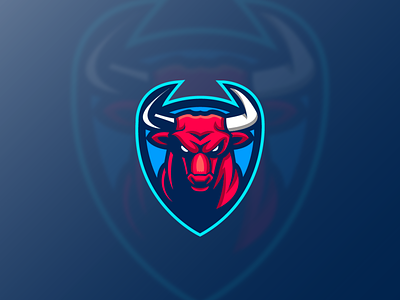 Bull Mascot branding bull bulls graphic design illustration illustrator logo logo design mascot mascot design mascot logo simple logo vector
