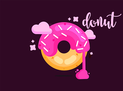 donut animation branding design illustration logo simple logo