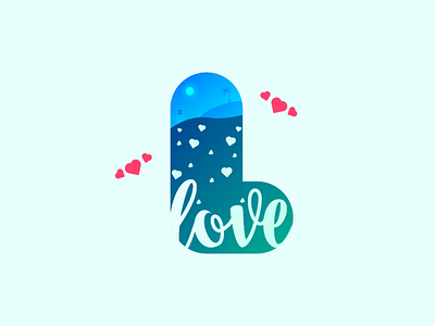 Love love logo design