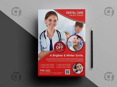 Dental Health Care Flyer Template