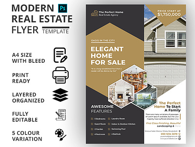 REAL ESTATE FLYER TEMPLATE business flyer business flyer design company flyer corporate flyer flyer flyer design flyer template flyers markting flyer modern flyer real estate real estate agency real estate agent real estate flyer