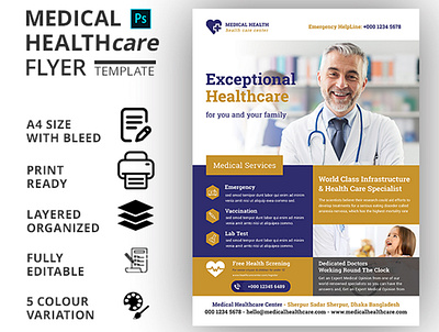 MEDICAL FLYER TEMPLATE business flyer business flyer design company flyer corporate flyer dental flyer flyer flyer design flyer template flyers healthcare flyer markting flyer medical medical flyer print template