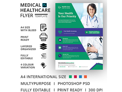 Medical Healthcare Flyer Template care clinic clinic flyer dental dental flyer dentist doctor emergency equipment fitness flyer health health care flyer healthcare flyer hospital hospital flyer leaflet medical medical flyer medical flyer template