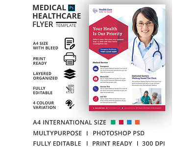 Medical Healthcare Flyer Template care clinic clinic flyer dental dental flyer dentist doctor emergency equipment fitness flyer health health care flyer healthcare flyer hospital hospital flyer leaflet medical medical flyer medical flyer template