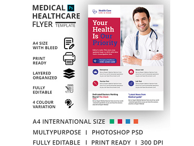 Medical Healthcare Flyer Template care clinic clinic flyer dental dental flyer dentist doctor emergency equipment fitness flyer health health care flyer healthcare flyer hospital hospital flyer leaflet medical medical flyer medical flyer template