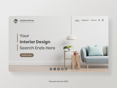 Quick Landing Page For Interior Design creative design graphic design illustration landing page landing page design logo mobile app design product design ui ui design ux web webuiuxdesign