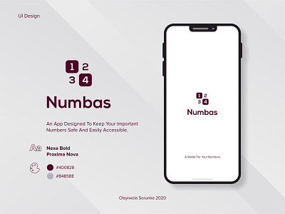 Mobile UI Design - Numbas (Pt. 1) app art branding creative design design graphic design illustraion illustration art logo mobile mobile app mobile app design mobile ui product design ui ui design web design