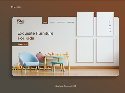 Landing Page For Kids' Furniture Website