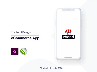 eVend (eCommerce) App - Mobile UI/UX app creative design illustration interaction design interface design mobile app design mobile ui product design ui ui design uiux ux web design