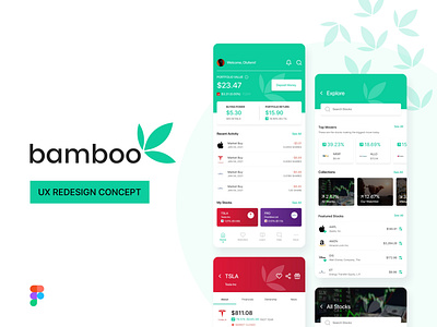 App Redesign: Bamboo: Invest. Trade. Earn.