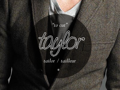 To cut lastname meaning suit tailor taylor