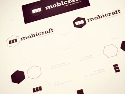 Mobicraft Logo brand development identity logo notes variations