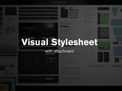 Visual Stylesheet (in full) creative design elements graphic navigations patterns stylesheet textures typography visual web