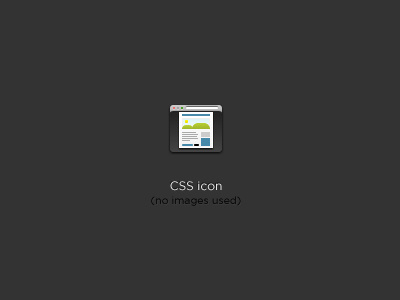 Animated CSS icon animated css experiment icon no images