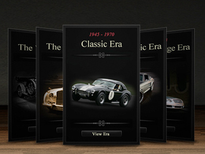 Trump cards car classic design vintage web website