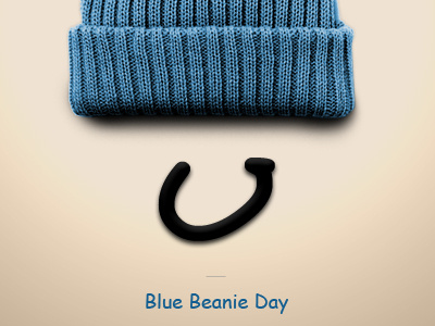 Blue Beanie Day beanie blue blue beanie day can comic sans reach page one challenge comic sans poster