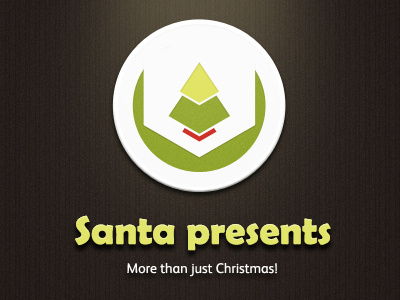 Santa presents brand challenge christmas creative creative festive fun for all design identity logo santa texture