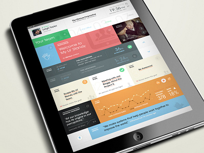 Standy @obviouscorp color dashboard data design ipad metro product productivity standy ui widgets