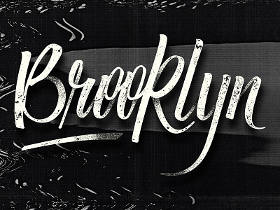 Brooklyn (we go hard) - Jayz feet Santagold / Lettering barcelona brush caligrafia calligraphy design handwritte illustration lettering type typeface typography vector