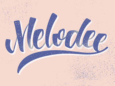 Mc Melodee Lettering inspired by his music. barcelona brush caligrafia calligraphy design handwritte illustration lettering type typeface typography vector
