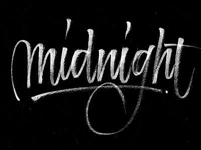Midnight Pentel Brush barcelona calligraphy design handwrite letter lettering oscarmedina pentel script type typeface typography