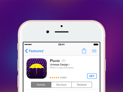 Pluvio app icon music weather