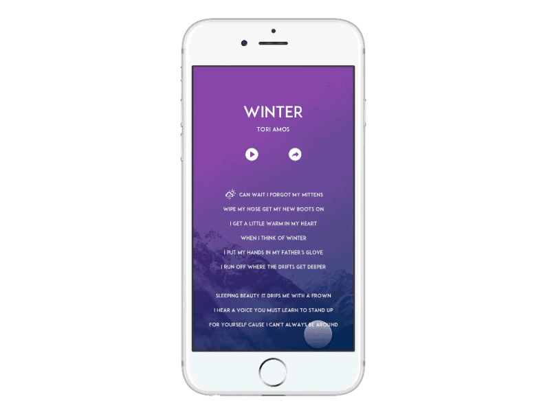 Making a music/weather app animation app framer gradient mobile music weather