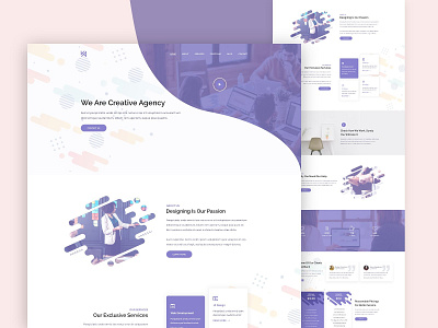 Creative Agency website ui design app app design branding design graphic design illustration typography ui ux web website