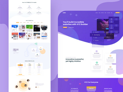 Page Builder Website UI Design