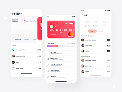 Banking App UI Design app app design branding design graphic design illustration typography ui ux web website