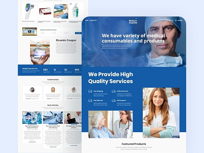 Medovir Supplies Website UI Design For Spain Client