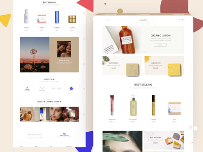 ELLIN - eCommerce Solutions Website UI Design