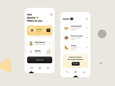 Grocery App UI Design For USA Client