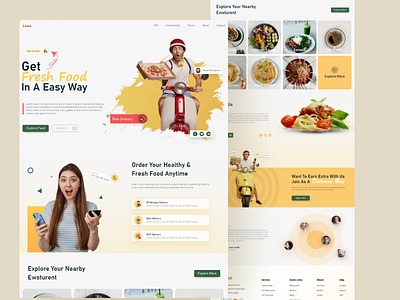 Food Delivery Website UI Design