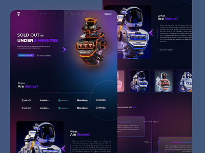 Sloties Website UI Design