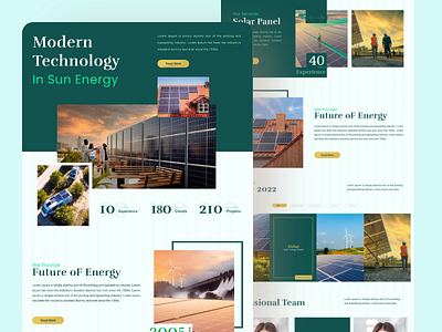 Star Solar Company  Website UI Design For Iran Client