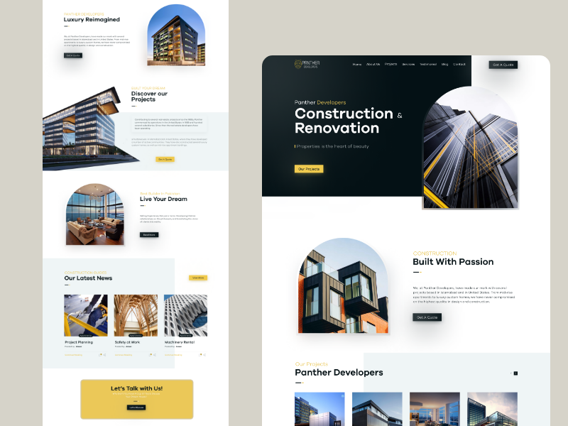 Panther Developers Website UI Design by Ansar Khan on Dribbble