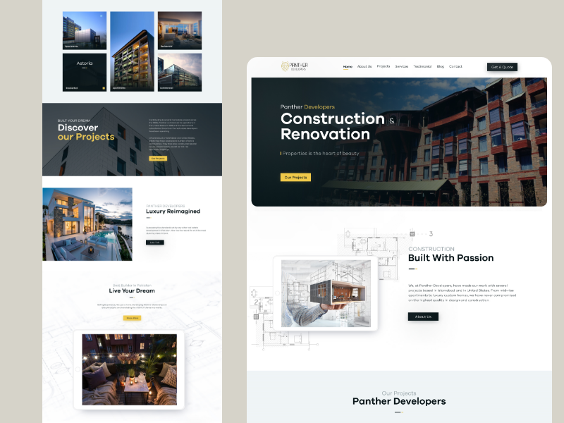 Panther Developers Website UI Design by Ansar Khan on Dribbble