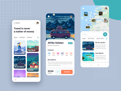 Travel App UI Design For Australian Client android app design android app development app design graphic design mobile app design mobile ui travel app ui website