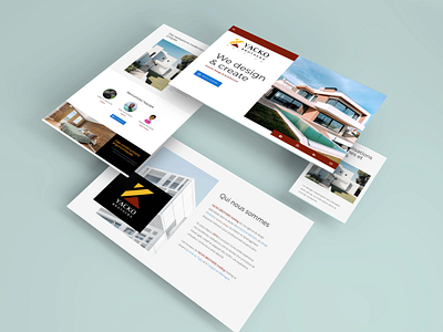 Interior design agency website design