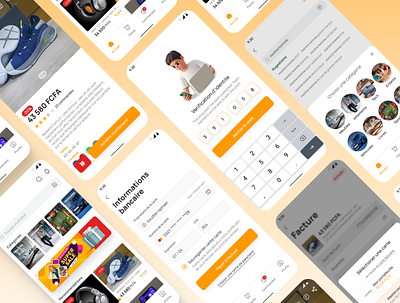 E-commerce mobile app branding design figma graphic design ui ux