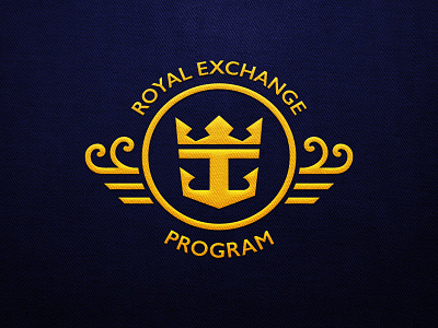 Royal Exchange Program Logo abroad caribbean cruise logo royal sail ship students