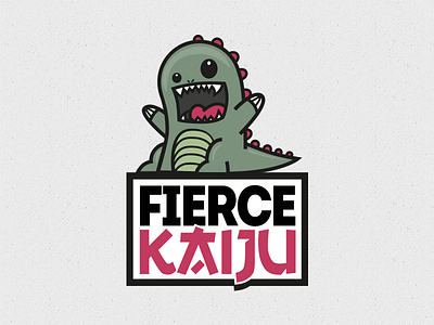 Fierce Kaiju Branding branding character fierce games kaiju logo monster playstation xbox